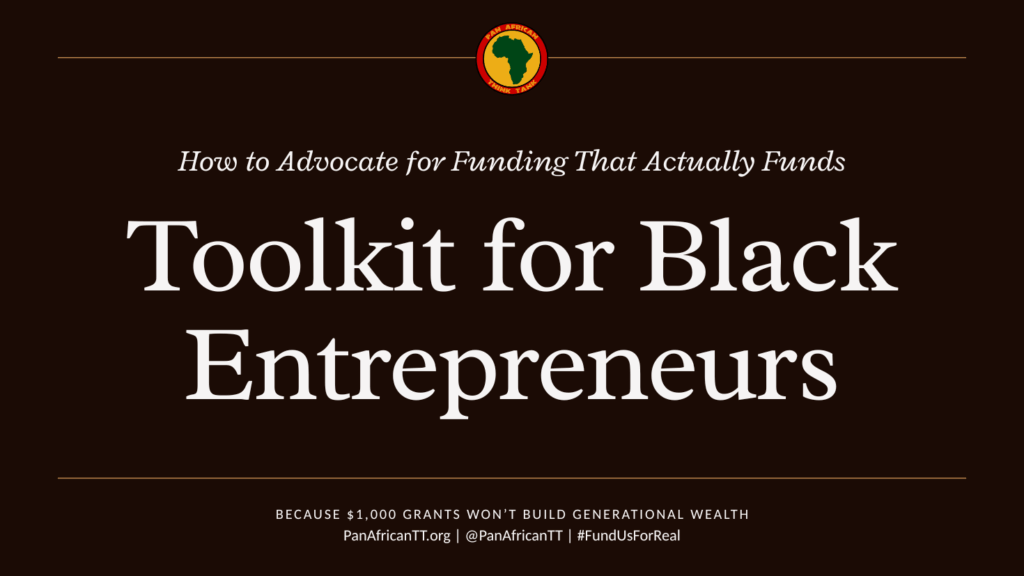 Fund Us For Real - Toolkit for Black Entrepreneurs